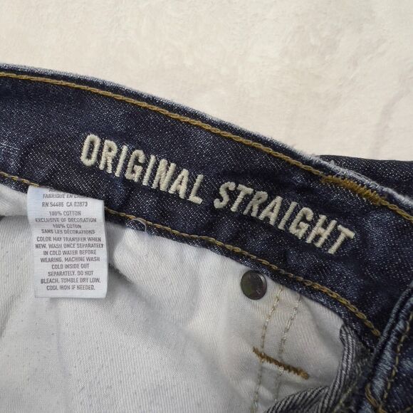 American Eagle Jeans Mens 32x32 Blue Denim Original Straight Casual - Picture 5 of 10